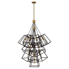 Lustre Fu Lighton 13 lumières bronze