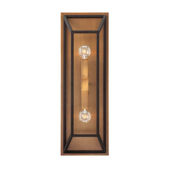 Applique murale Fu Lighton 2 lumières bronze, verre