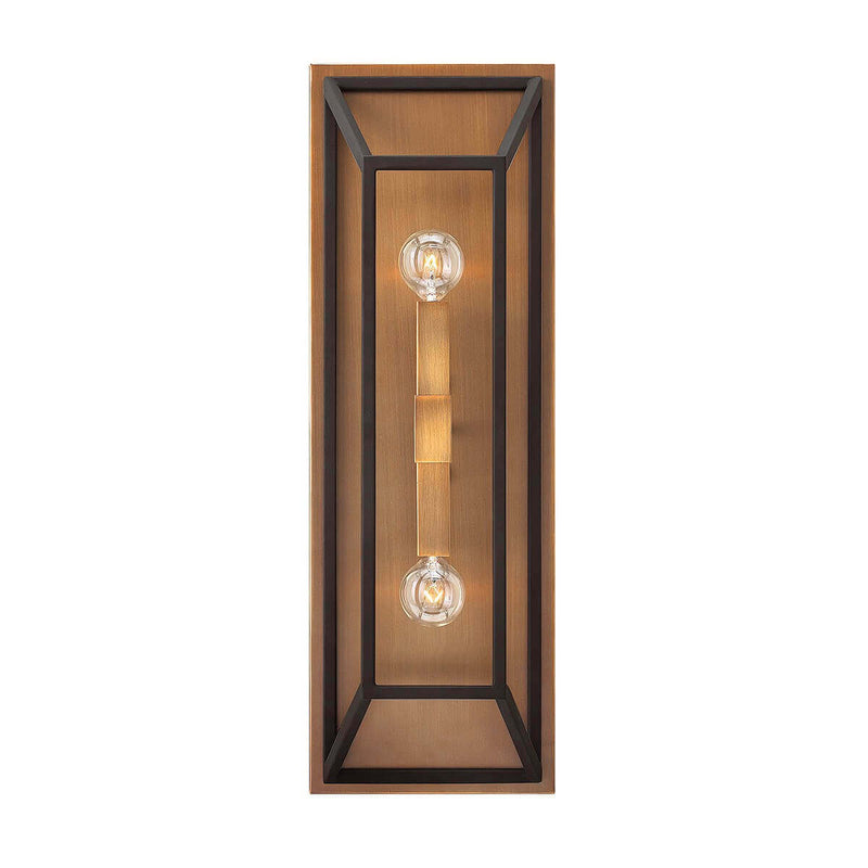 Applique murale Fu Lighton 2 lumières bronze, verre