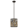 Suspension Gemma bronze, cristal