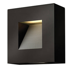 Applique extérieure Luna 2 lumières noire, verre