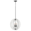 Lustre Solstice 4 lumières chromé, L 47,8 cm
