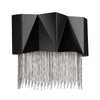 Applique murale Zuma 3 lumières noire et argentée