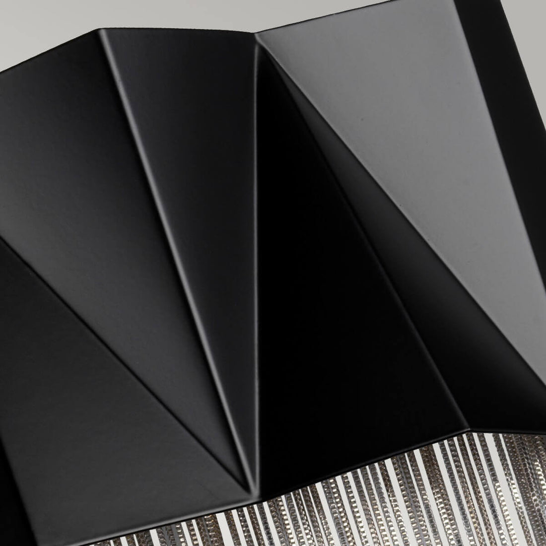 Applique murale Zuma 3 lumières noire et argentée