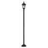 Lampadaire extérieur Kinsale noir, H 193 cm