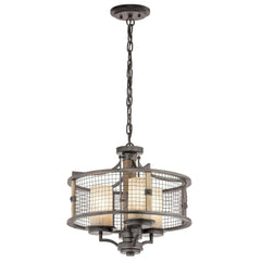 Lustre Ahrendale 3 lumières, verre