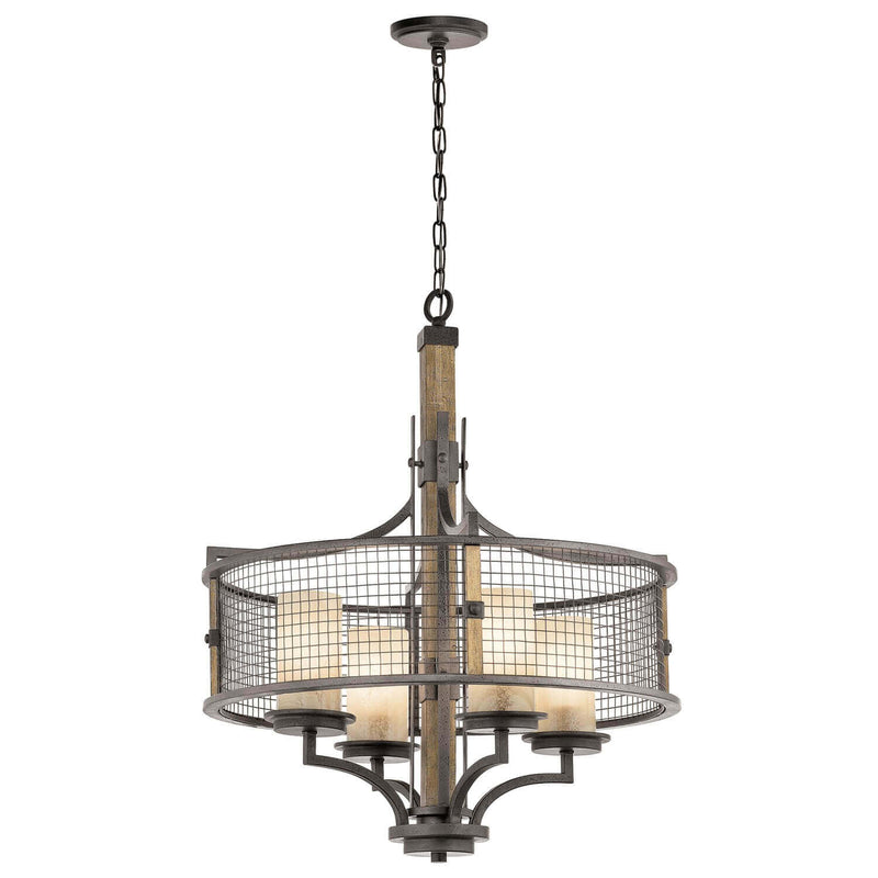 Lustre Ahrendale 4 lumières, verre