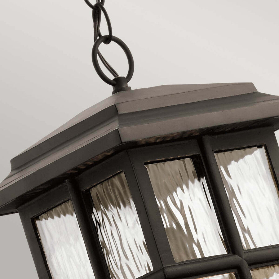 Suspension extérieure Beacon Square bronze, verre