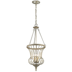 Suspension Calla 3 lumières dorée