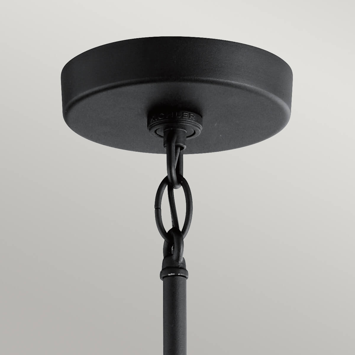 Suspension extérieure Camillo noire, verre