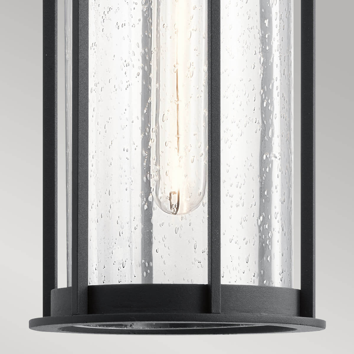 Suspension extérieure Camillo noire, verre
