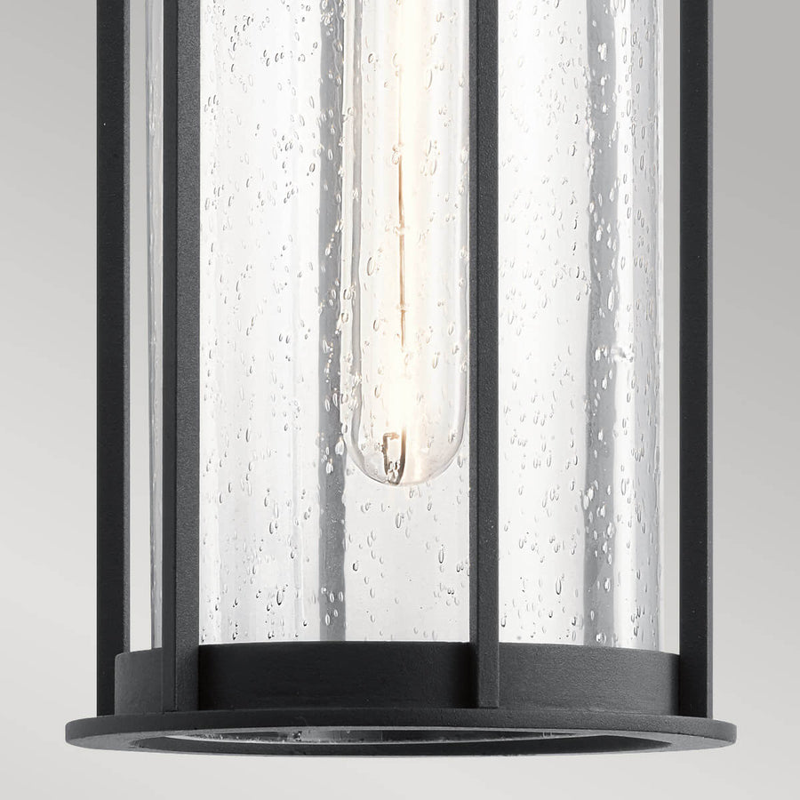 Suspension extérieure Camillo noire, verre