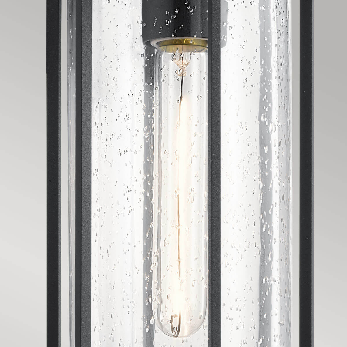 Suspension extérieure Camillo noire, verre