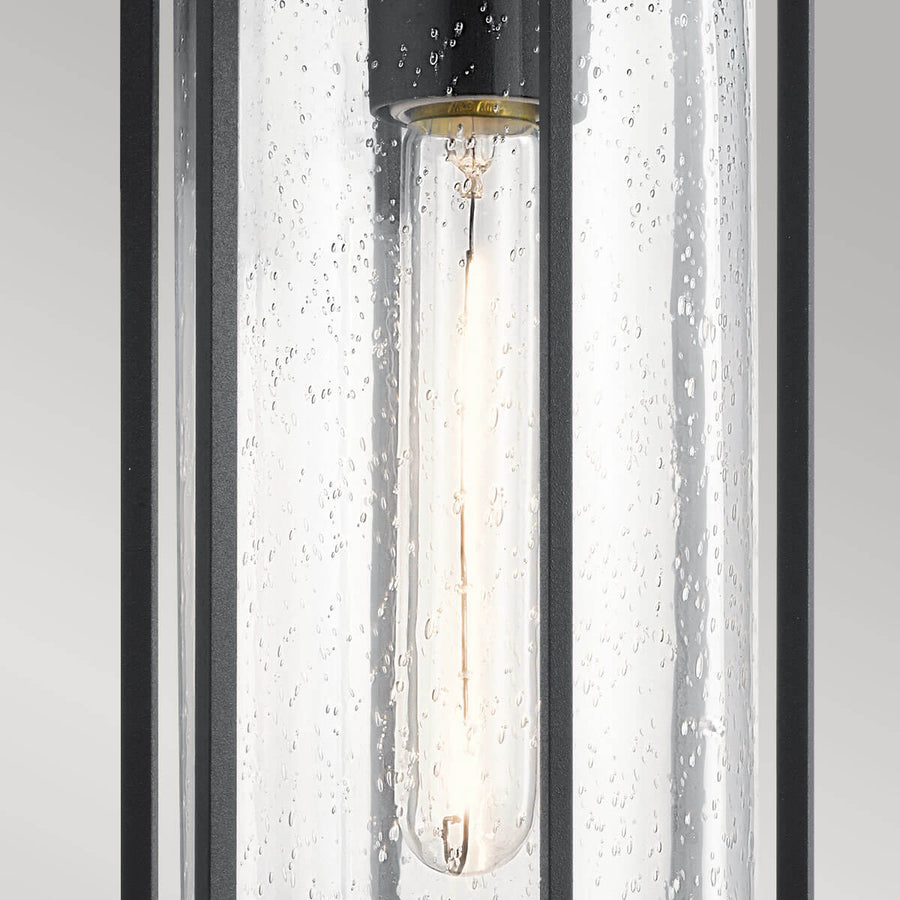 Suspension extérieure Camillo noire, verre
