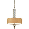 Suspension Celestial 3 lumières bronze, cristal