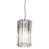 Suspension Crystal Skye 2 lumières chromée, cristal