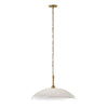 Suspension Delarosa blanche et bronze, verre