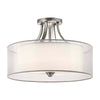 Plafonnier Lacey 4 lumières blanc, verre