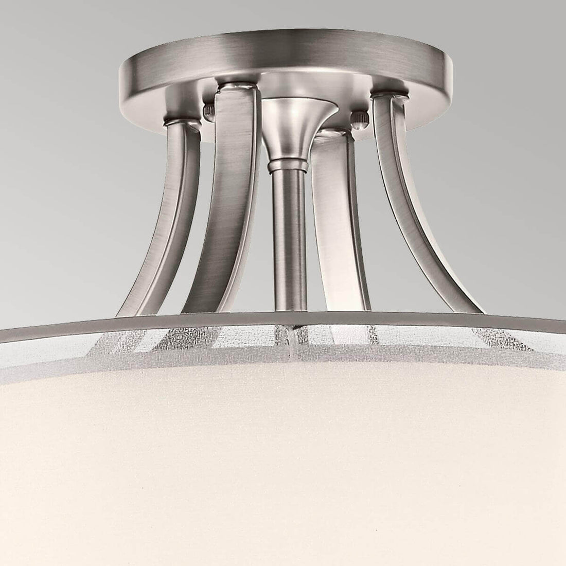 Plafonnier Lacey 4 lumières blanc, verre