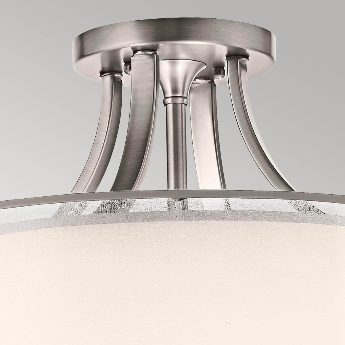 Plafonnier Lacey 4 lumières blanc, verre