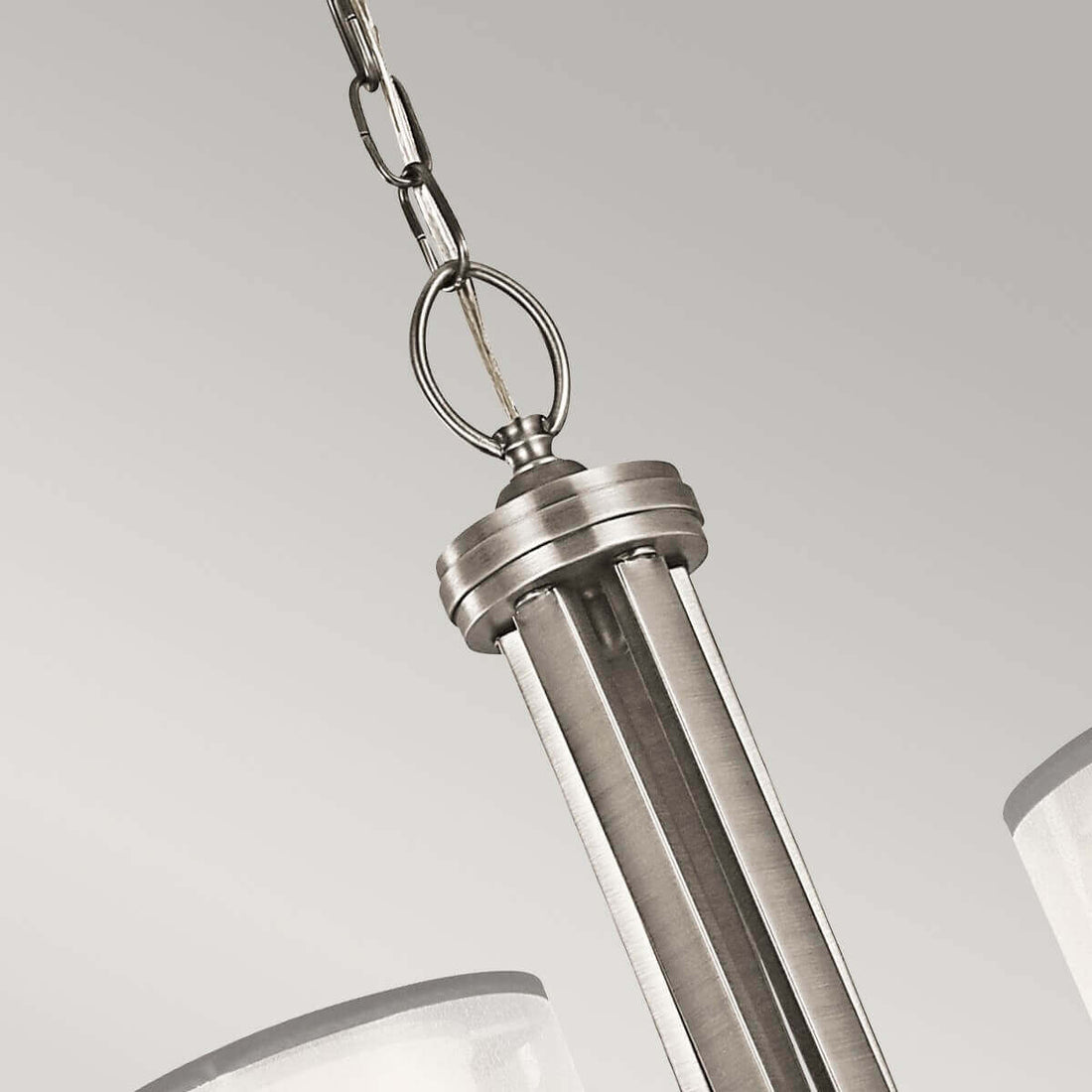 Lustre Lacey 5 lumières blanc, verre