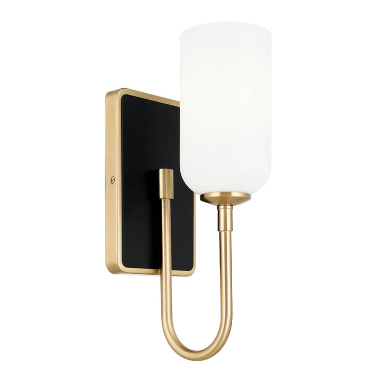 Applique murale Solia bronze et noire, verre
