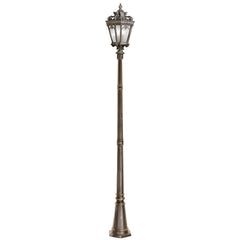 Lampadaire extérieur Tournai 3 lumières, verre