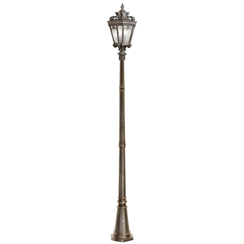 Lampadaire extérieur Tournai 3 lumières, verre