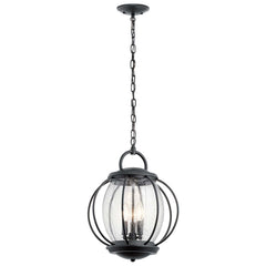 Suspension extérieure Vandalia 3 lumières noire