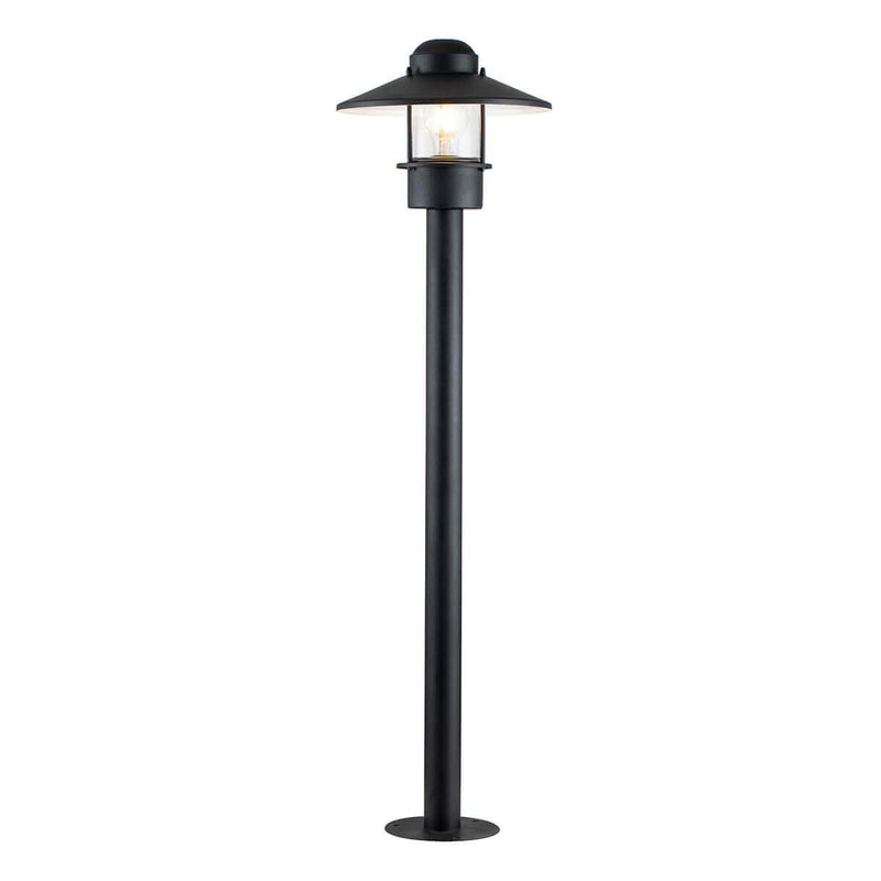 Lampadaire extérieur noir, H 101,8 cm
