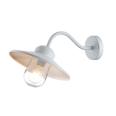 Applique extérieure blanche, L 42 cm