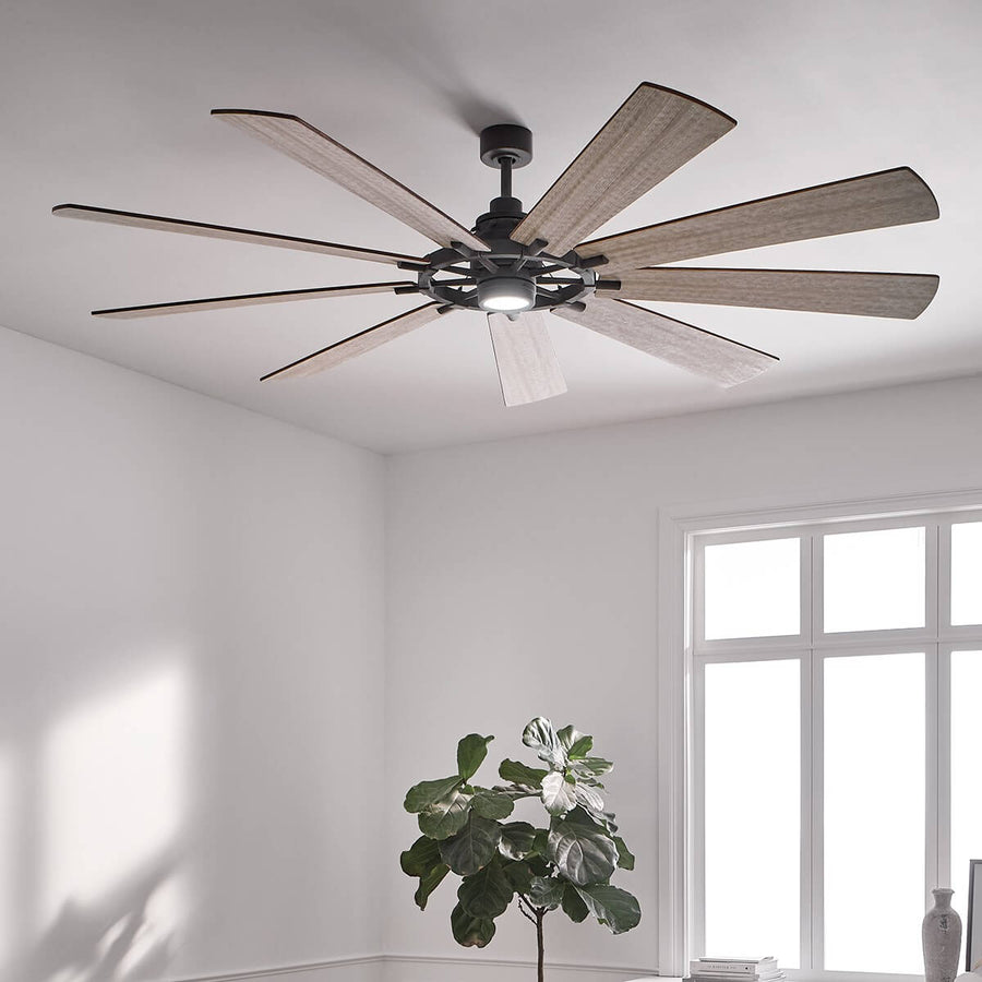 Ventilateur de plafond lumineux Gentry XL bois