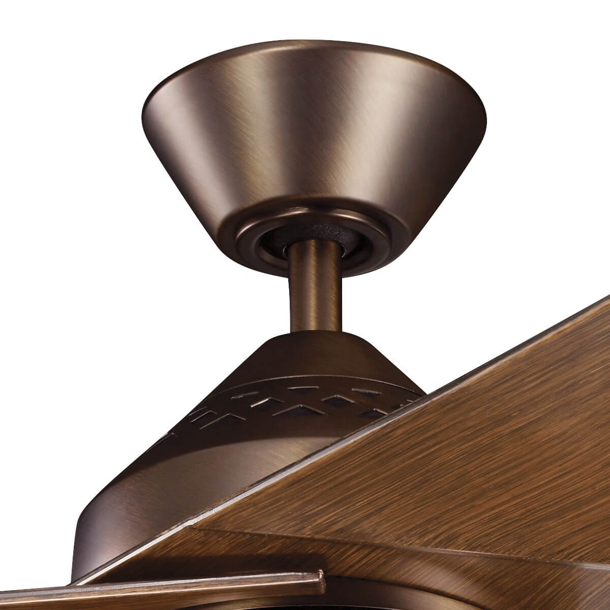 Ventilateur de plafond lumineux Jade bois foncé