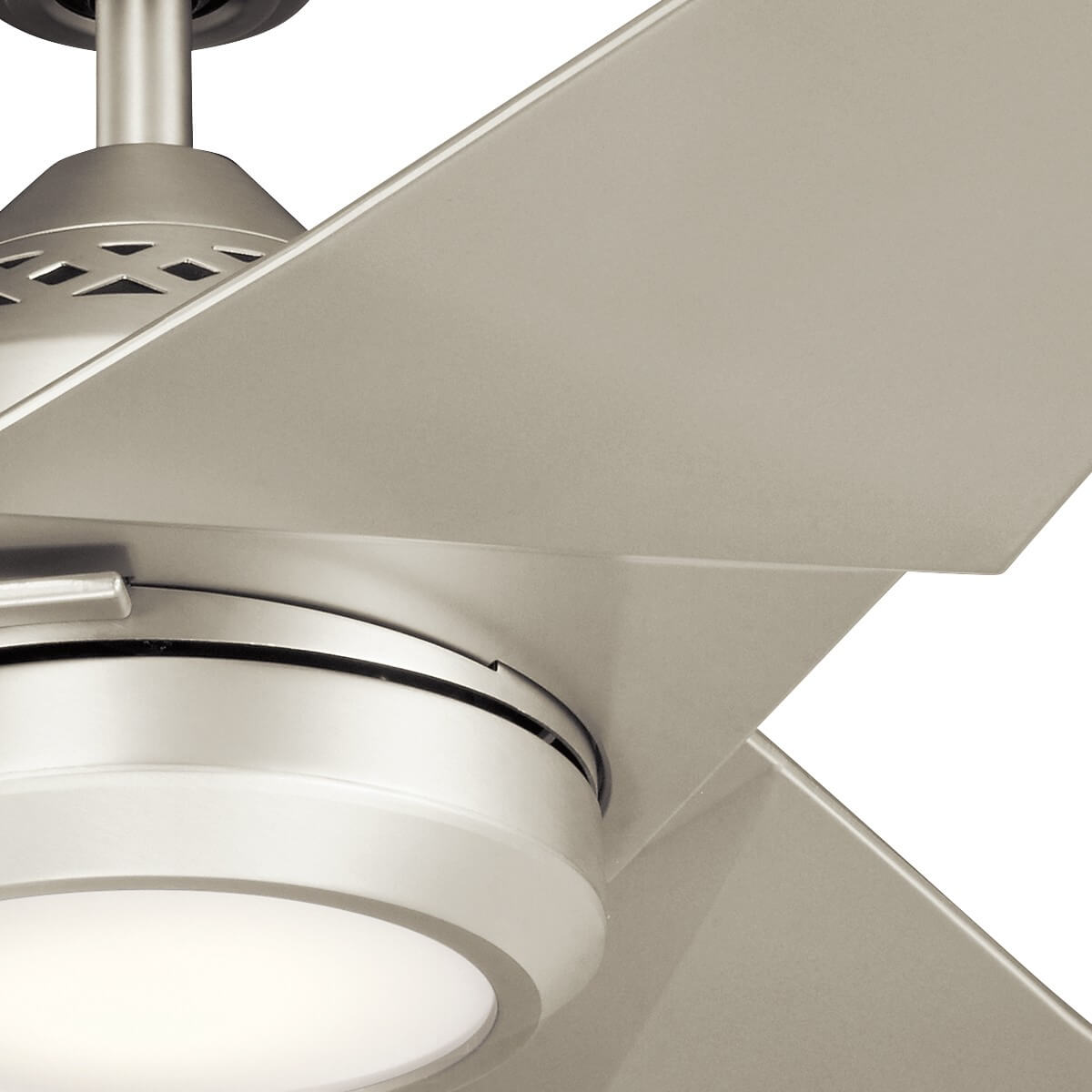 Ventilateur de plafond lumineux Jade argenté