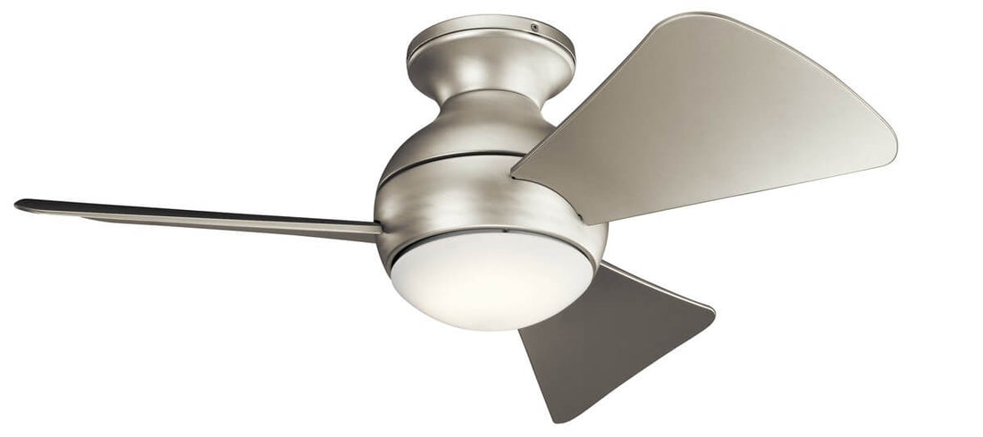 Ventilateur de plafond lumineux Sola argenté
