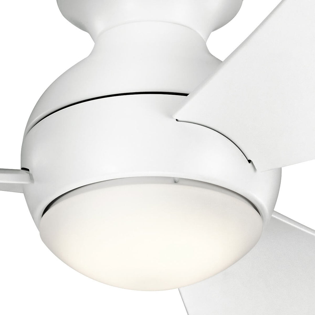 Ventilateur de plafond lumineux Sola blanc mat