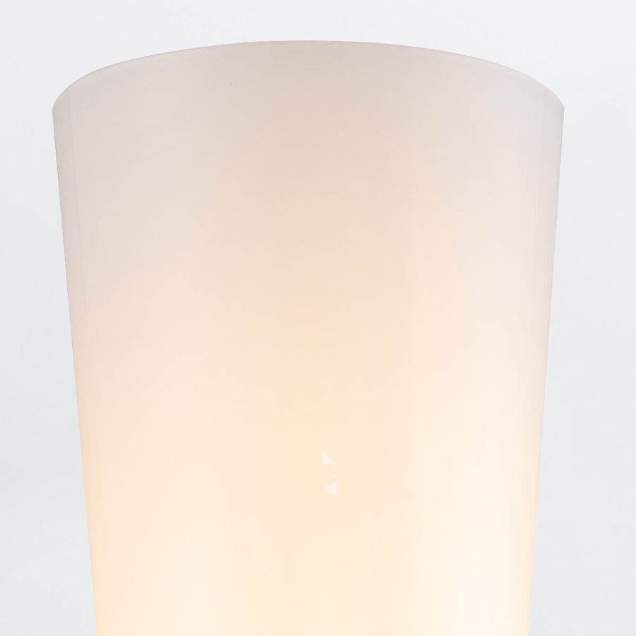Détail du diffuseur en verre opalin légèrement dépoli