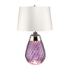 Lampe à poser Lena grise et blanche, verre, H 60,5 cm