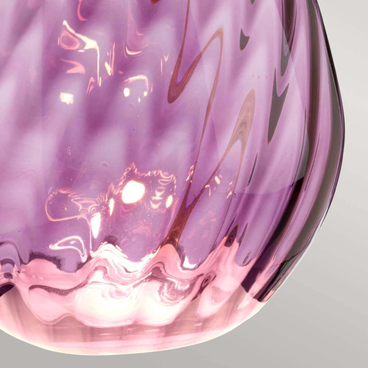 Lampe à poser Lena grise et blanche, verre, H 60,5 cm