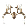 Applique murale Lily 2 lumières bronze, verre