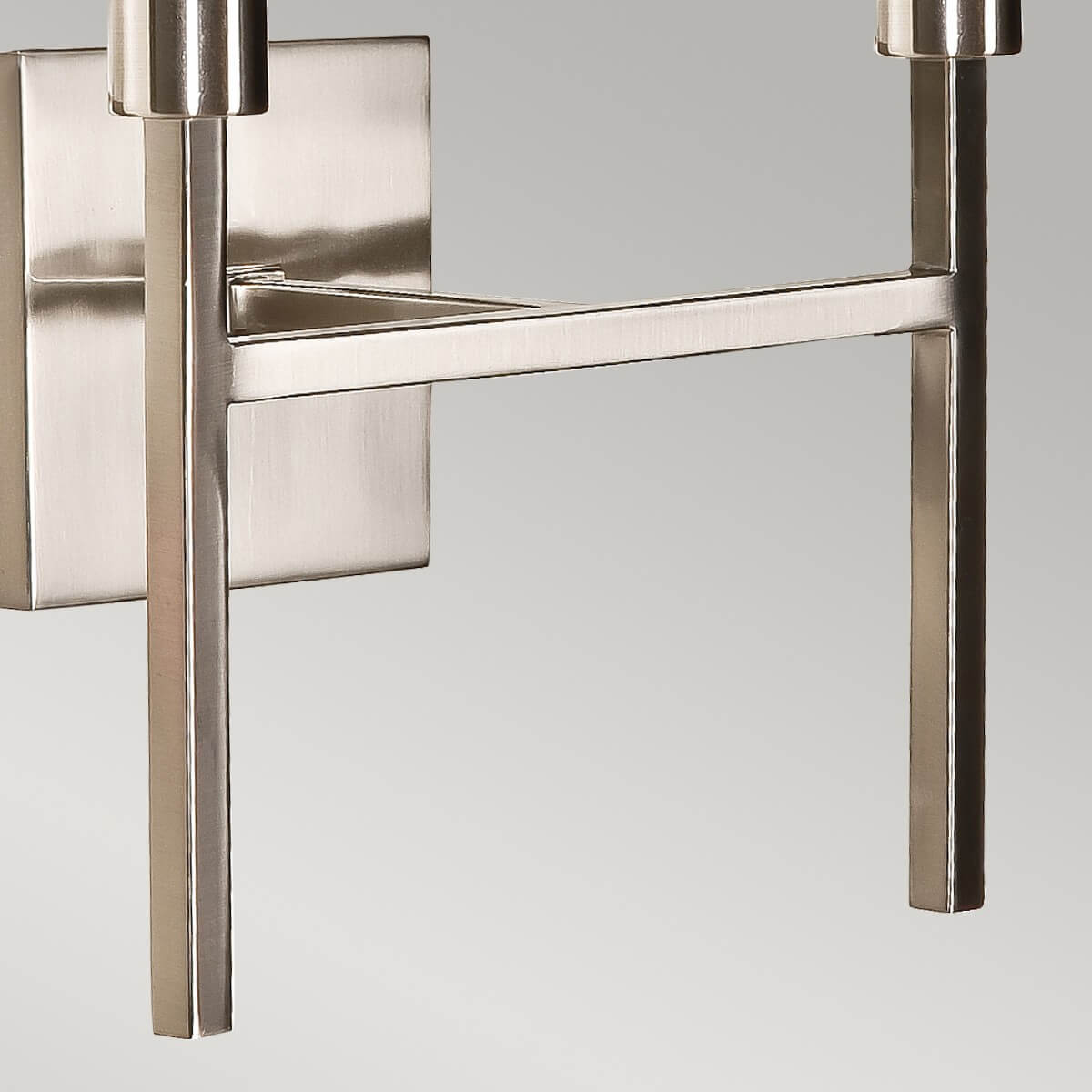 Applique murale Lucerne 2 lumières nickel satiné