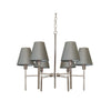 Lustre Lucerne 6 lumières nickel satiné