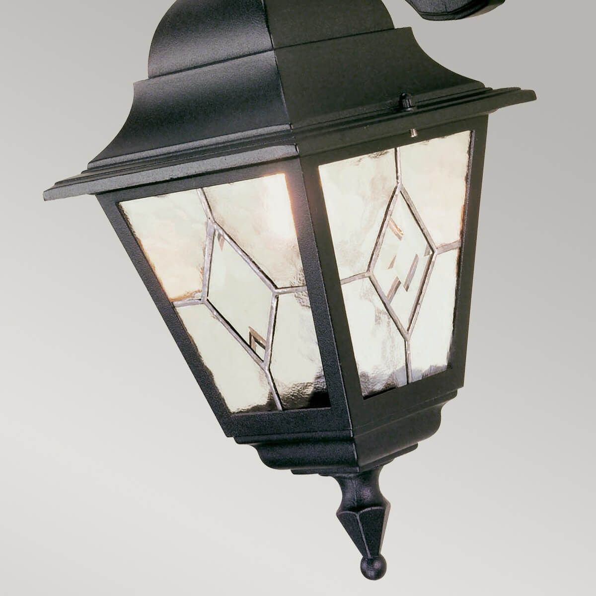 Applique extérieure Norfolk noire, verre, H 45 cm (NR2-BLK)