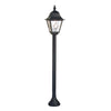 Lampadaire extérieur Norfolk noir, verre, H 109 cm