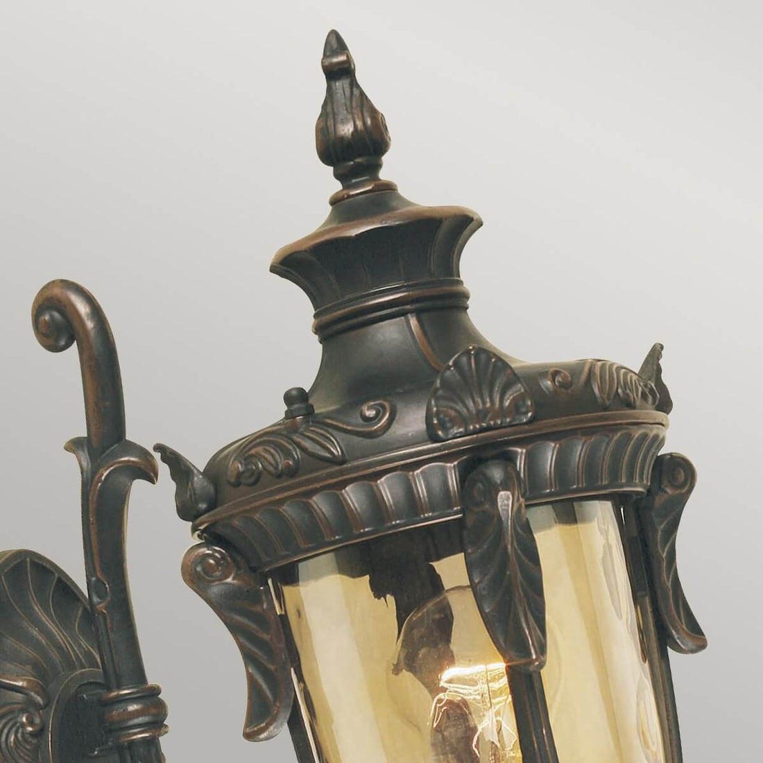 Applique extérieure Philadelphia bronze, verre, H 43 cm (PH1-S-OB)
