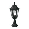 Lampadaire extérieur Parish noir, verre, H 54 cm