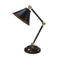 Lampe à poser Provence Element noire et laiton poli