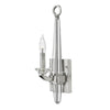 Applique murale Ascher nickel poli, cristal