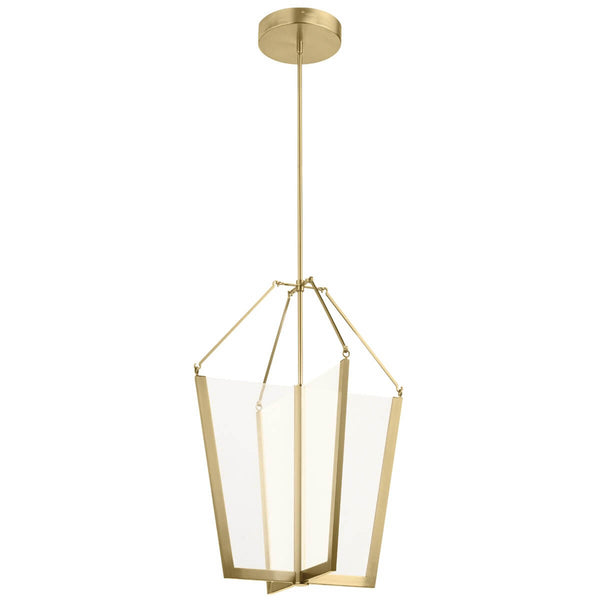 Suspension Calters dorée, H 73,2 cm