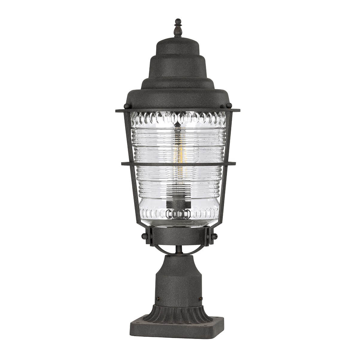 Lampadaire extérieur Chance Harbor transparent, verre